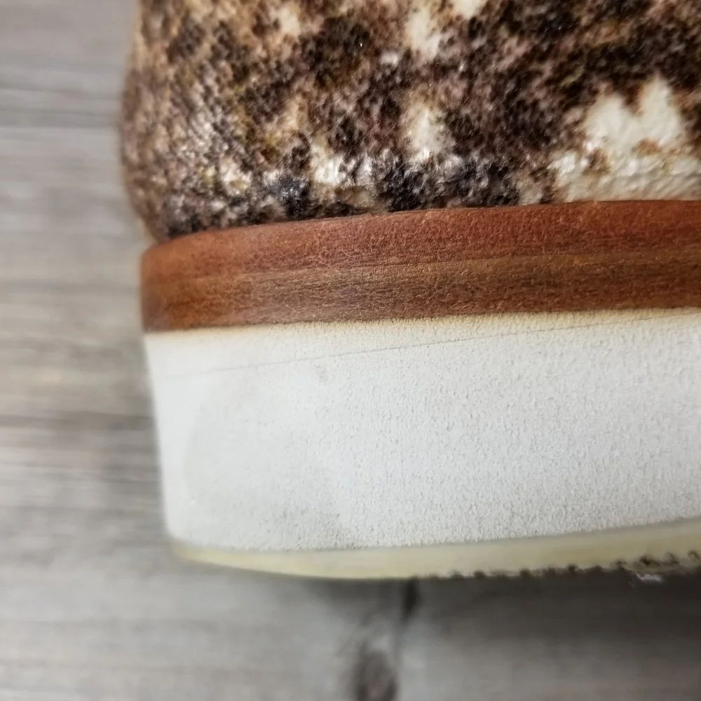 Free People Velvet Snake Eye Slip On Loafers